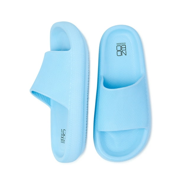 No Boundaries Women's Pillow Slide Sandals