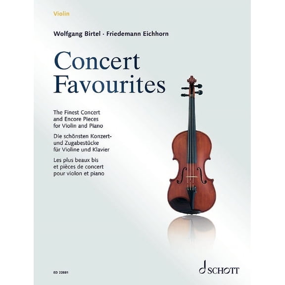 Concert Favorites: The Finest Concert & Encore Pieces for Violin and Piano, (Paperback)
