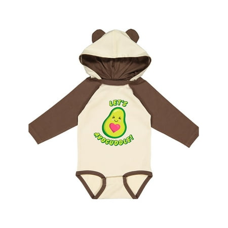 

Inktastic Let s Avocuddle Cute Avocado with Heart Gift Baby Boy or Baby Girl Long Sleeve Bodysuit