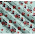 thumbnail image 3 of Soimoi Green Cotton Cambric Fabric Pomegranate & Fig Fruits Print Fabric by the Yard 42 Inch Wide, 3 of 7