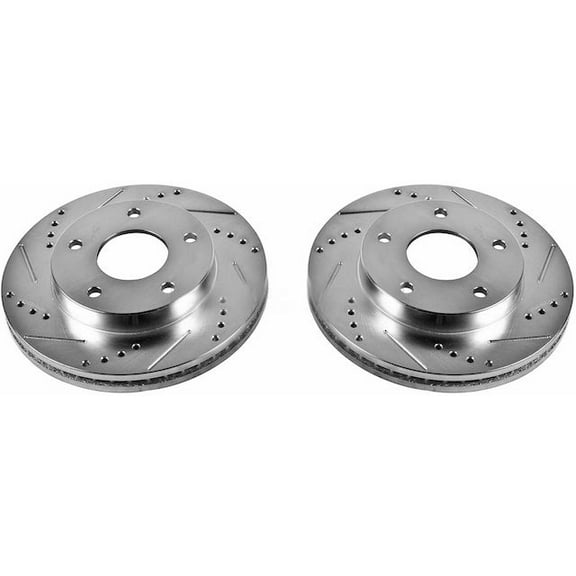 Front Brake Rotor Set - Compatible with 1991 GMC Syclone