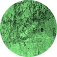thumbnail image 1 of Ahgly Company Indoor Round Oriental Emerald Green Industrial Area Rugs, 8' Round, 1 of 4