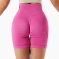 thumbnail image 5 of Shorts de Course Mode Décontractée Femmes Uni Extensible Dames Taille Haute Pantalon Grand Pantalons de Yoga Shorts Courts Shorts d'Été en Liquidation, 5 of 5