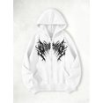 thumbnail image 2 of Men Women Y2K Zip Up Hoodie Gothic Graphic Sweatshirt Oversized Grunge Alt Hooded Jacket Punk Streetwear, 2 of 3