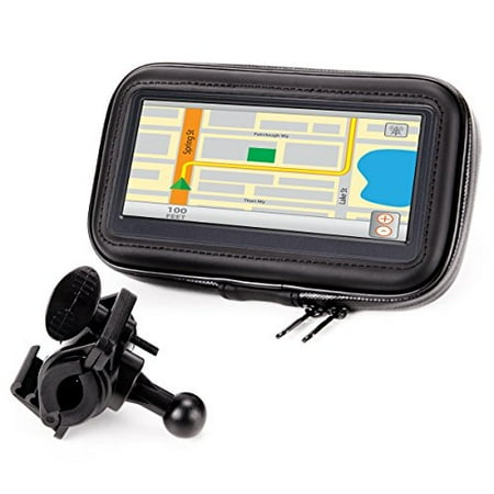 USA Gear Motorcycle GPS Bike Phone Mount with Handlebar Waterproof Touch Case with 360 Degree Viewing - Compatible with Garmin , Zumo , Magellan , Tomtom , Trail Tech and GPS Units | Walmart