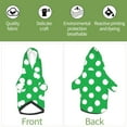thumbnail image 6 of Honeii Green And White Polka Dot Print Small Dog Hoodies Pet Hooded Sweatshirts Fall Winter Puppy Cat Sweaters Warm Clothes for Small Dogs Outfits Costume-Medium, 6 of 7