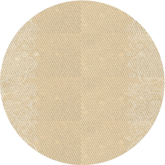 Ahgly Company Indoor Square Patterned Golden Blonde Gold Area Rugs, 3' Square