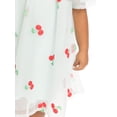 thumbnail image 5 of Wonder Nation Toddler Girls Cherry Print Dress with Short Sleeves, Sizes 12M-5T, 5 of 9