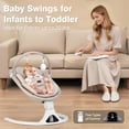 thumbnail image 3 of Columpio eléctrico para bebé Viriwebaby, 5 velocidades, Bluetooth, beige, 3 of 6
