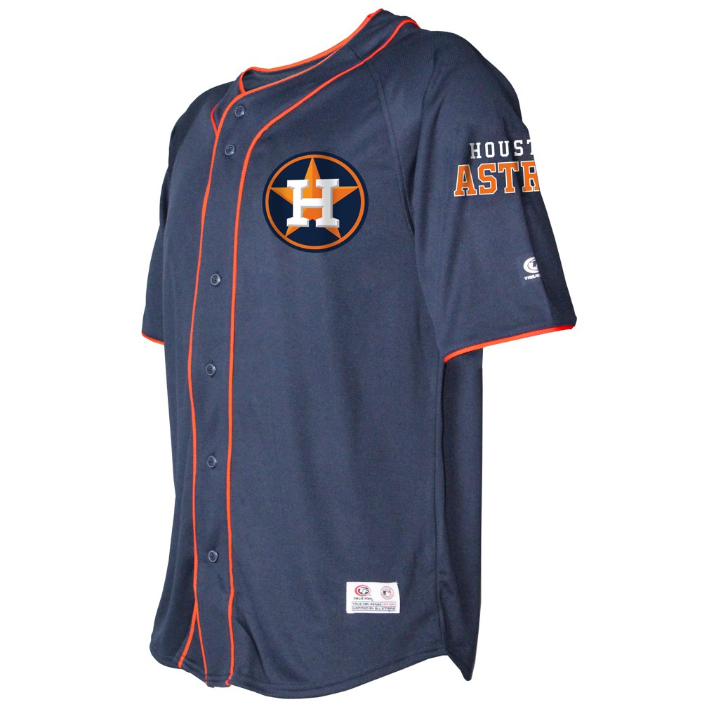 MLB Houston Astros Adults Button Down Jersey