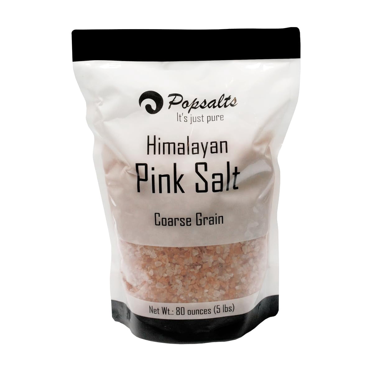 Himilayan Salt - 5.0 Pounds Coarse Grain Kosher & Natural Certified Gourmet Pure Crystal -  Case Pack 6