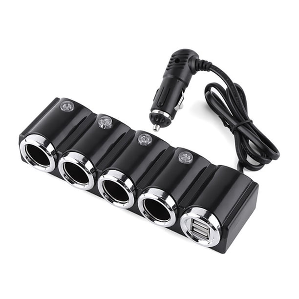 Scienceny Adaptador de encendedor de coche de 120 W, portátil, para teléfono móvil, tableta, cámara de conducción, cargador, convertidor de Paneles de instrumentos para automóviles