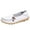 White, variant on Fesfesfes Womens Shoes Casual Round Toe Round Casual Flat Shoes Loafers Soft Bottom Casual Lightweight Peas Shoes 39(7)