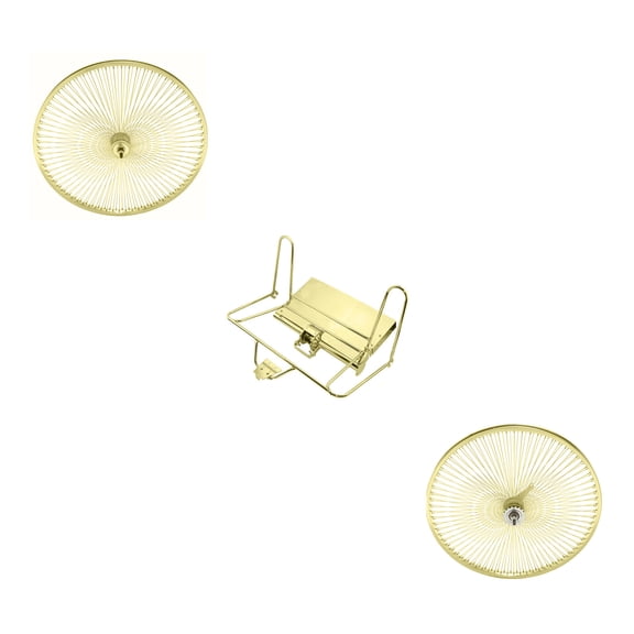 Gold Lowrider Trike Conversion Kit with plate for 26 inch Bike. Comes with Two Gold 144 spoke wheels. Tricycle, Trike, three-wheel bike conversion kit