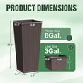 thumbnail image 6 of Homall 24" Tall Plastic Planter Set of 2 with Inside Pots, Drainages, for Outdoor and Indoor, 6 of 7