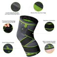 thumbnail image 3 of ZHAOCHENG piezas (verde-XL) rodillera deportiva, 2 piezas rodillera elástica ajustable, rodillera de compresión deportiva, rodillera de rótula y ligamento, rodillera para osteoartritis, 3 of 5