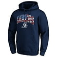 thumbnail image 2 of Men's Navy Los Angeles Lakers Banner Wave Pullover Hoodie, 2 of 3