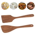 thumbnail image 6 of ACDANC 2026 New Unfinished Teak Wooden Spatula - Natural Non-Scratch Cooking Utensil - Cooking Utensils Wooden Spatula for Cooking, 6 of 7