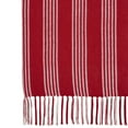 thumbnail image 4 of VHC Brands Christmas Decorations for Living Room Couch Sofa Bedding Arendal Red Stripe Woven Throw 50x60, 4 of 5