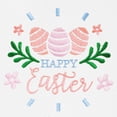 thumbnail image 2 of DALIX Happy Easter Womens Classic Premium Embroidered Tote Bag in Mint Green, 2 of 6