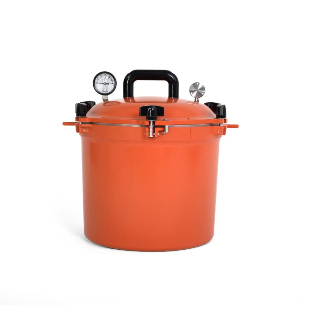 All American Pressure Canner, Easy Open-Close, No Gasket Metal-to-Metal  Sealing System, Saffron Orange, 21.5 Quart 