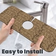 thumbnail image 6 of Sikiie Leopard Print Brown Splash Guard for Sink Faucet-1 PC Super Absorbent Fast Drying Mat Sink Gadgets-Splash Guard for Kitchen, Sink Mat, 6 of 7