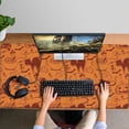 thumbnail image 4 of Long Mouse Pads for Desk,Halloween Spooky Icons Pattern Desk Mats on Top Of Desks, Desk Mouse Pad Extra Large with 3mm Non-Slip Base and Stitched Edge for Gaming,Office,Work,Home 47.3x23.6in, 4 of 5