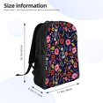 thumbnail image 4 of Disketp Dancing Skeletons Floral Garden Mochila Unisex de Apertura Lateral Completa, Mochila para Laptop para Escuela, Trabajo y Viajes, 4 of 8