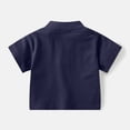 thumbnail image 7 of Xdegoge Toddler Boys Casual Basic Henley Shirts Kids Short Sleeve Solid Button Down T Shirts Children Daily Playwear Summer Tops Breathable Cotton Blend Activewear, 7 of 7