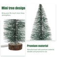 thumbnail image 4 of GOOHOCHY 1 mini árbol de Navidad con base de madera y luces de escritorio para el hogar y la oficina, 4 of 7