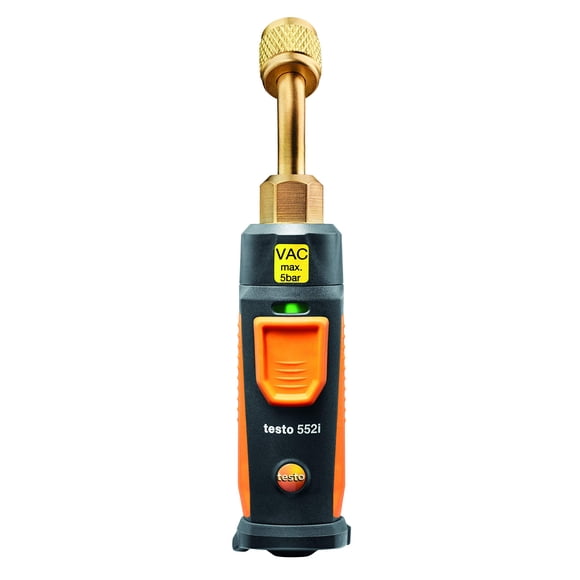 Sonda de vacío inalámbrica Testo 552i controlada por aplicación para HVAC