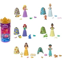 Disney Princess Royal Color Reveal Surprise Small Doll with Character Figure and Accessories (Dolls May Vary)