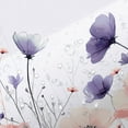 thumbnail image 3 of Floral Shower Curtain, Spring Flower Cloth Shower Curtains for Rustic Vintage Bathroom Decor, Spring Plant Shower Curtains Watercolor Floral Shower Curtain Cloth Set with Hooks, 60x72inch, Purple, 3 of 5