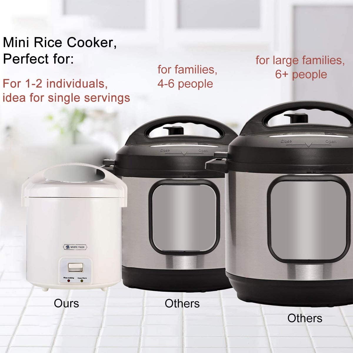 white tiger mini rice cooker instructions