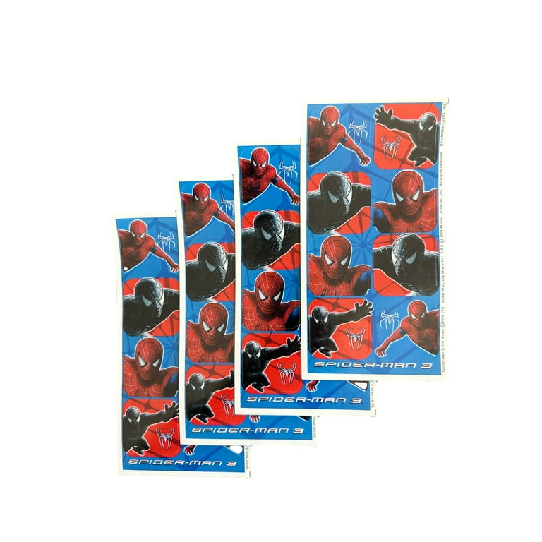 Spiderman Sticker Sheets | Assorted Designs | 4 Pcs