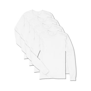 Hanes Men's ComfortSoft Long Sleeve T-shirt 4 Pack