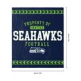 thumbnail image 4 of FOCO Seattle Seahawks NFL Équipe Propriété de Sherpa Couverture en Polaire, 4 of 5