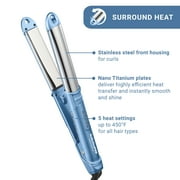 BaBylissPRO Nano Titanium 1 Ultra-Sleek Stainless Steel Styling Iron