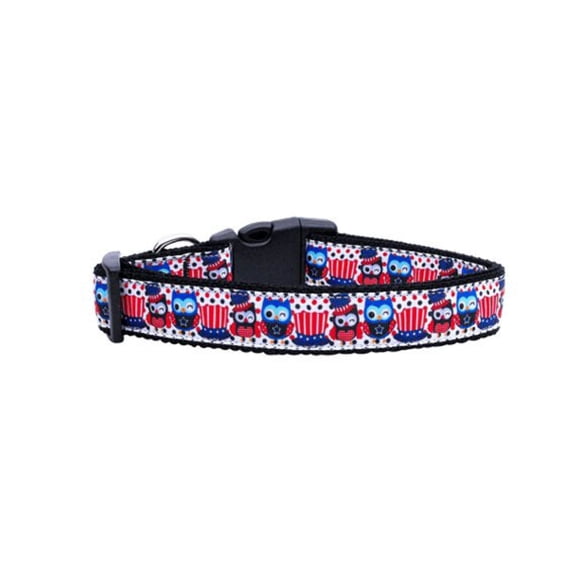 Pet Dog Cat Nylon Collar or Leash, "Proud Owls"