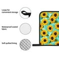 thumbnail image 4 of Salouo Sunflowers With Green Leaves for Oven Mitts and Potholders BBQ Gloves-Oven Mitts and Pot Holders Non-Slip Cooking Gloves for Cooking Baking Grilling (4-Piece Set), 4 of 6