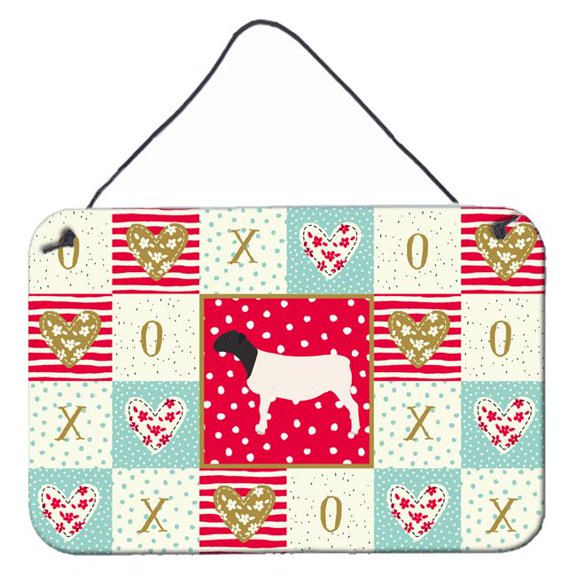 Caroline's Treasures CK5405DS812 Dorper Sheep Love Wall or Door Hanging Prints, 8x12, multicolor