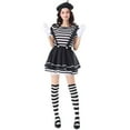 thumbnail image 4 of Youyipin Womens Summer Dresses Halloween Lady Mime Artist Costume Summer Dresses For Women, 4 of 9