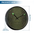 thumbnail image 3 of Indoor 12' Voice-Activated Luminous Decoration Wall Clock With LED Night Light Crocodile Pattern, 3 of 8