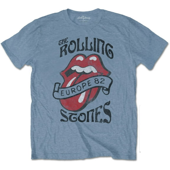 The Rolling Stones Unisex T-Shirt Europe '82 Tour (Small)