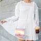 thumbnail image 2 of BESTOYARD Bolso transparente para mujer, con cadena de colores, minibolso de gelatina transparente (rosa), 2 of 6