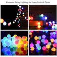 thumbnail image 5 of Cadena de luces solares para exteriores, impermeables IP44, 8 modos de iluminación, decoración interior y exterior, fiesta en el jardín, 9,5 metros, 50 luces solares de colores., 5 of 5