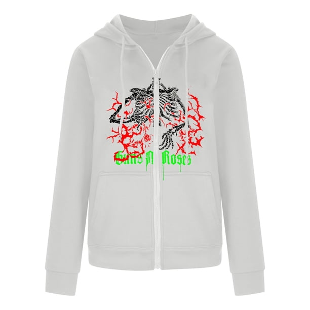 Puntoco moda hombres y mujeres Casual bolsillos impresos cárdigan manga larga suelta otoño blusa Otoño/Invierno sudadera oscura Puntoco Puntoco-5895