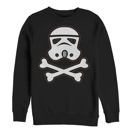 Men's Star Wars Halloween Stormtrooper Crossbones Sweatshirt Black Medium