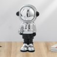 thumbnail image 4 of Estatua de astronauti moderna, de resina de astronauti coleccionables para dormitorio, estantería de escritorio, decoración de Hotel Monopatín Plata BLESIY Estatua de astronauta, 4 of 8