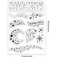 thumbnail image 6 of Christmas Star Transparent Clear Stamps Star Fireworks Backbround Embossing Stamp Sheets Silicone Clear Stamps Seal for DIY DIY Scrapbooking and Card Making Paper Craft Decor, 6 of 8